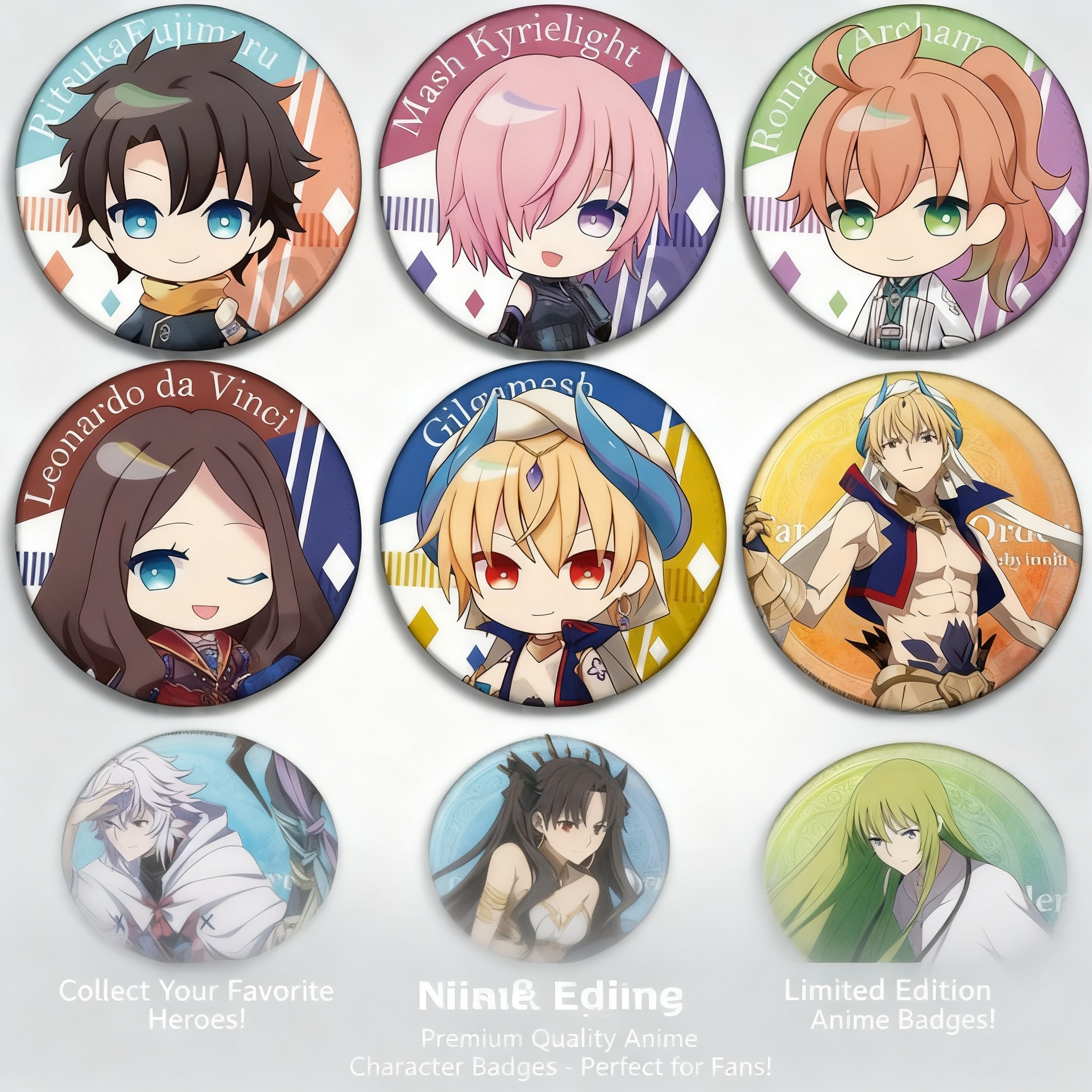 Fate Grand Order Anime Badge P - Fate Anime Merchandise recensie en prijs