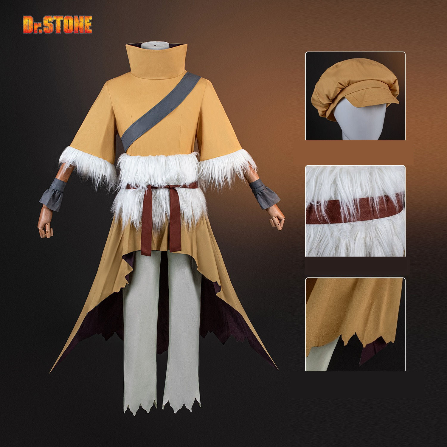 Dr. STONE Cosplay Costume Five - Cosplay Wig Colored recensie en prijs
