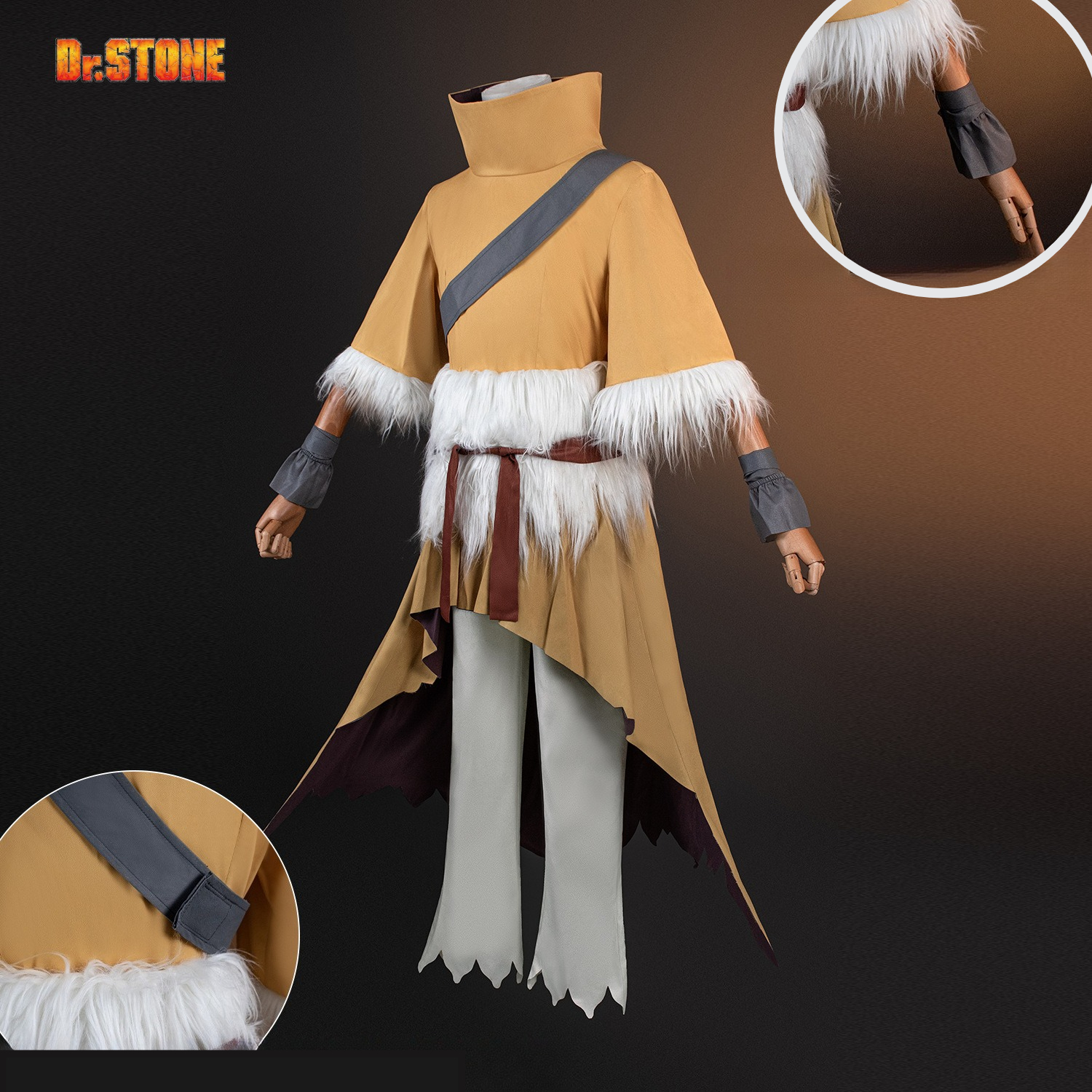 Dr. STONE Cosplay Costume Five - Cosplay Wig Colored recensie en prijs