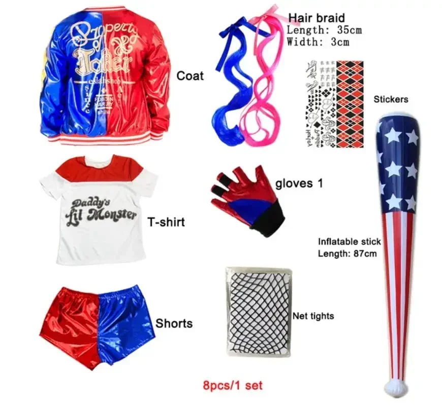 Costumes de cosplay Harley Qui - Anime Merchandise Clothes recensie en prijs