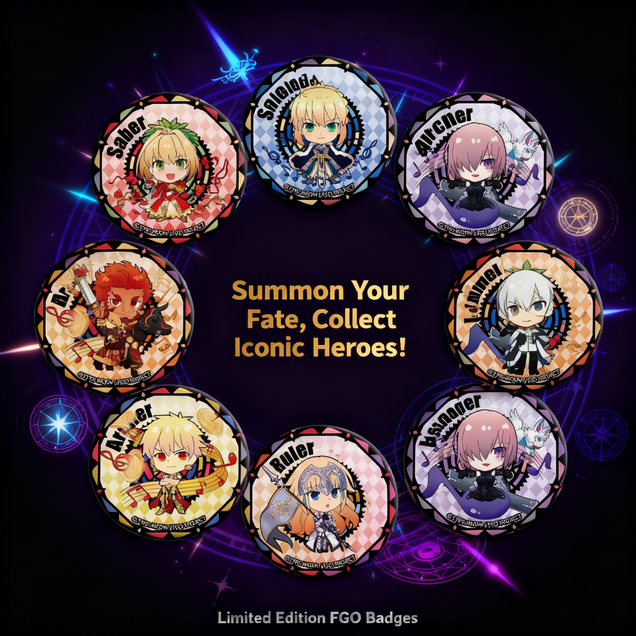 Fate Grand Order Anime Badge 5 - Fate Anime Merchandise recensie en prijs