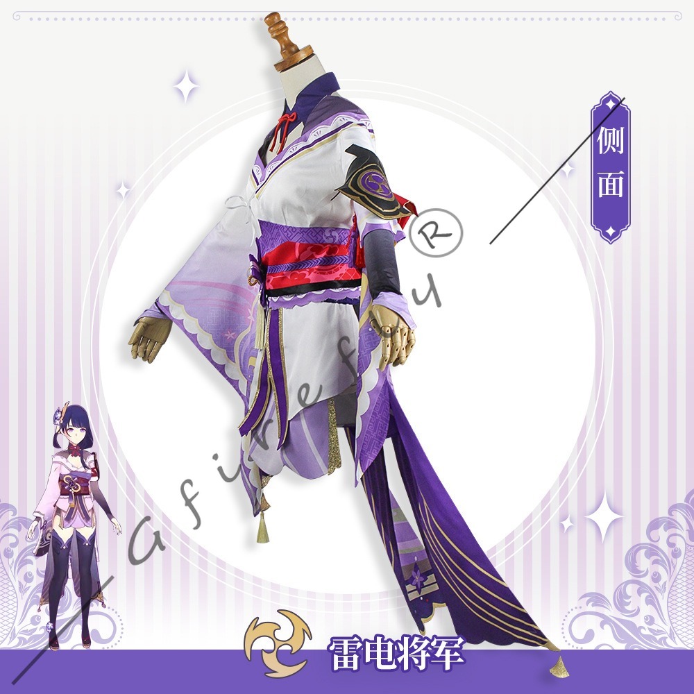 Genshin Impact Raiden Shogun C - Cosplay Wig Colored recensie en prijs